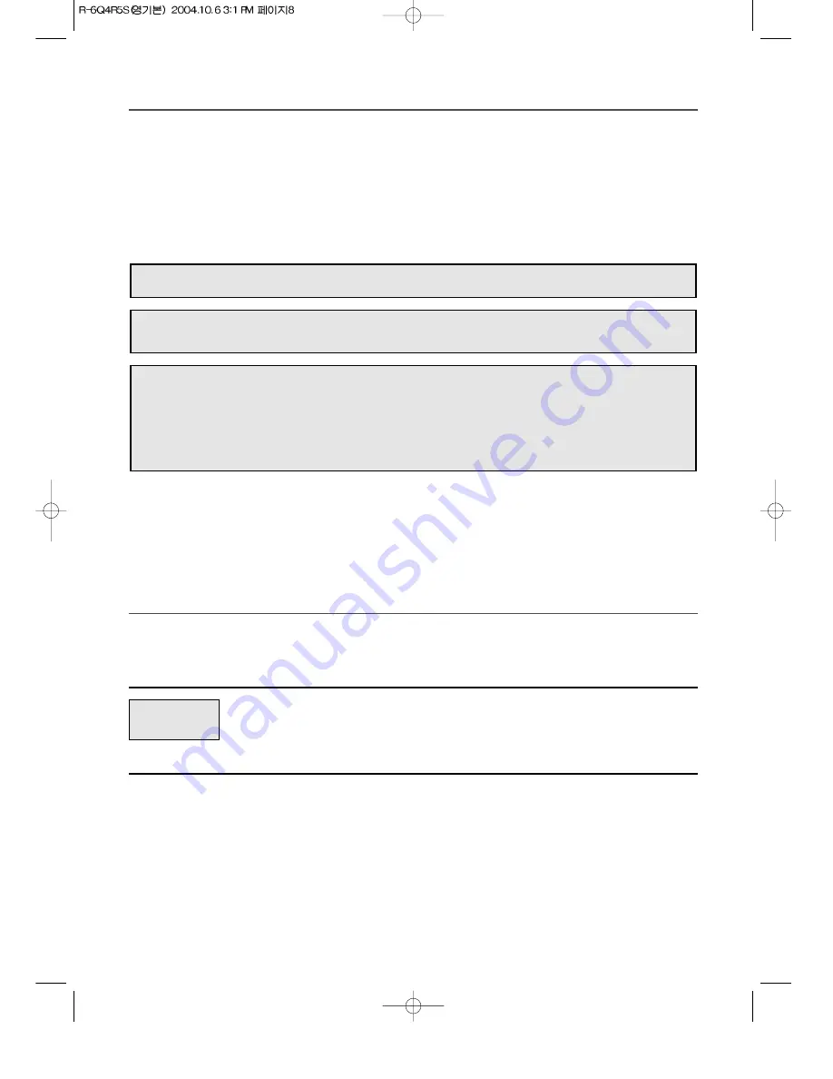 Daewoo KOR-6Q4R5S Operating Instructions & Cook Book Download Page 9