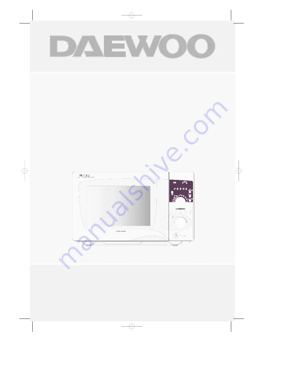 Daewoo KOR-866T Instruction Manual Download Page 1