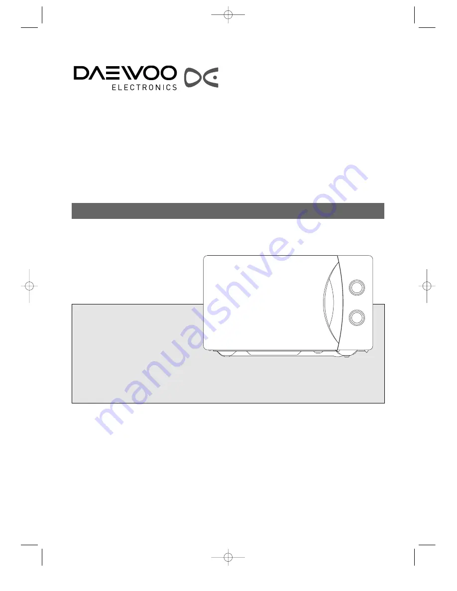 Daewoo KOR-8A075S Скачать руководство пользователя страница 2