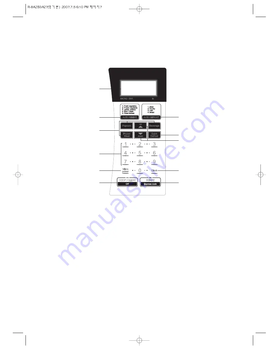 Daewoo KOR-8A2B3A27 Operating Instructions & Cook Book Download Page 8