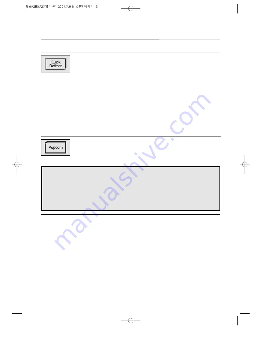 Daewoo KOR-8A2B3A27 Operating Instructions & Cook Book Download Page 14