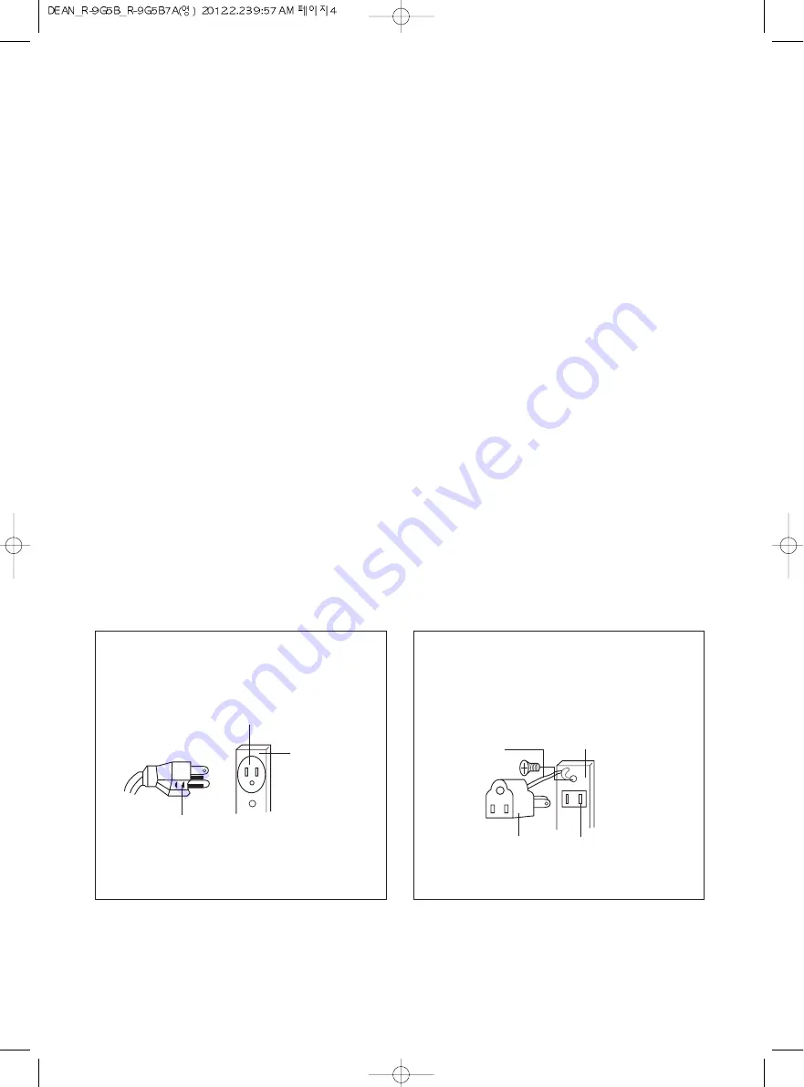 Daewoo KOR-9G5B Operating Instructions Manual Download Page 6