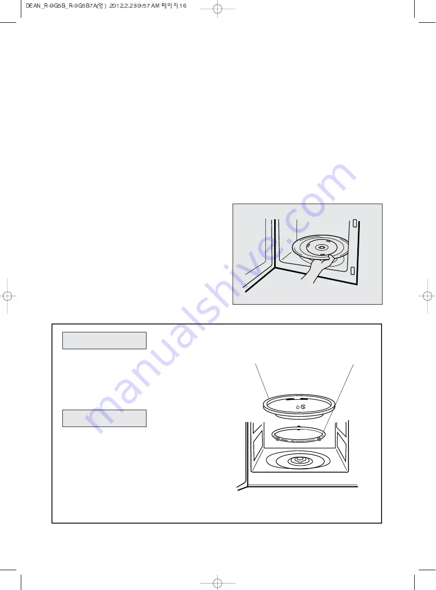 Daewoo KOR-9G5B Operating Instructions Manual Download Page 18