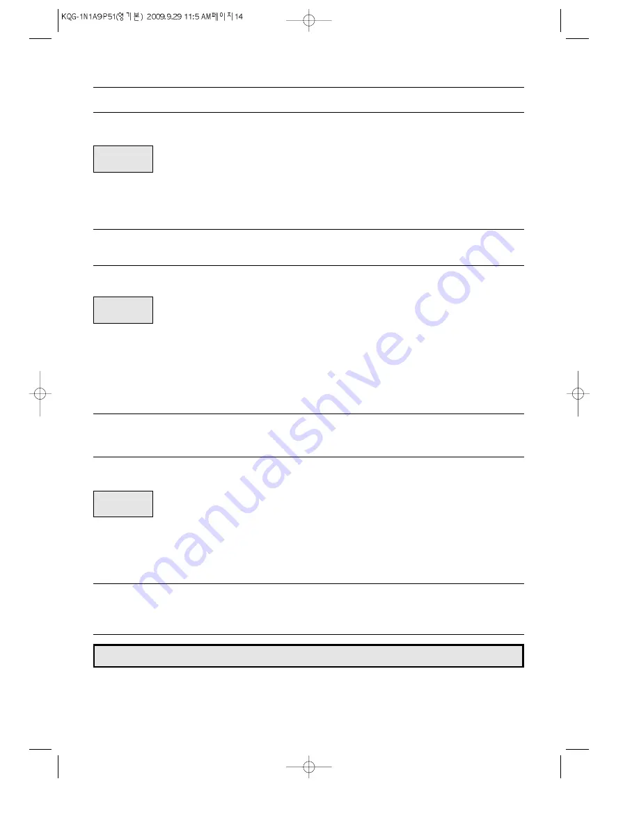 Daewoo KQG-1N1A9P51 Owner'S Manual Download Page 16