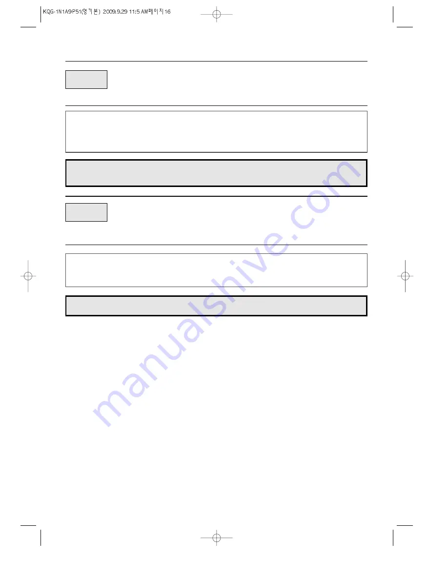 Daewoo KQG-1N1A9P51 Owner'S Manual Download Page 18