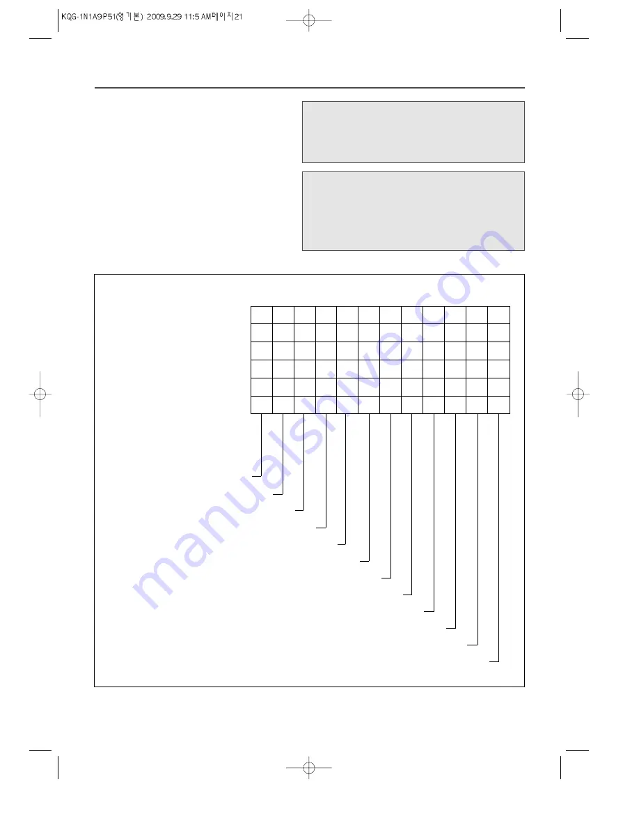 Daewoo KQG-1N1A9P51 Owner'S Manual Download Page 23