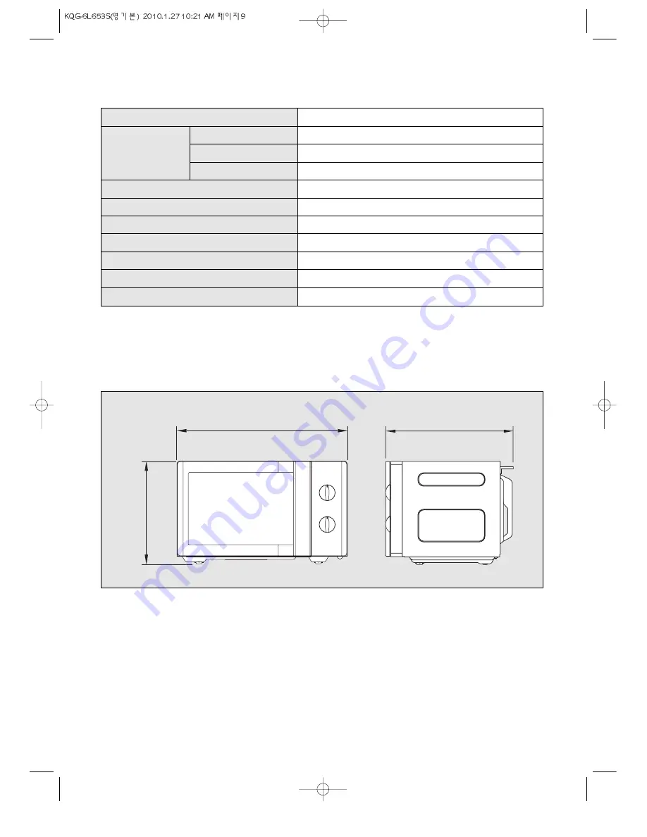 Daewoo KQG-6L653S Operating Instructions & Cook Book Download Page 10