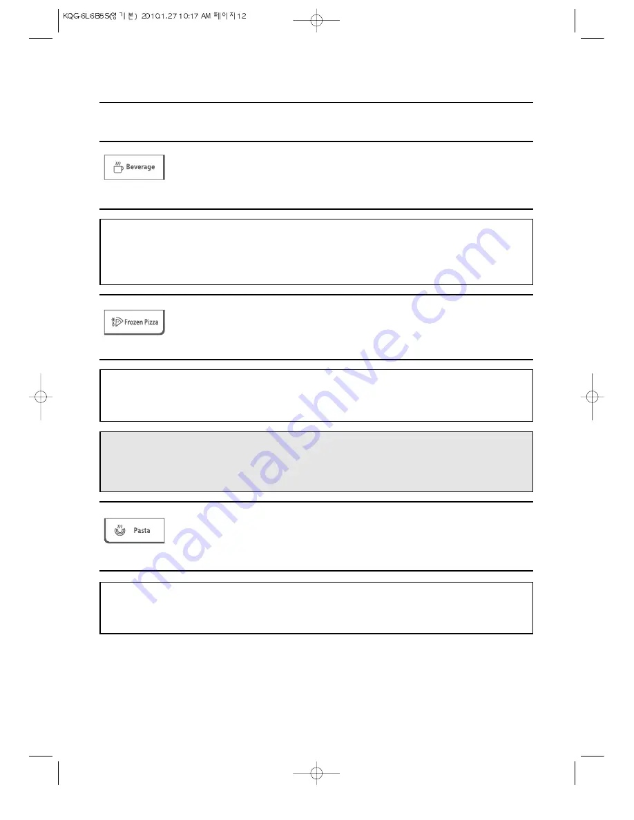 Daewoo KQG-6L6B5S Operating Instructions & Cook Book Download Page 13