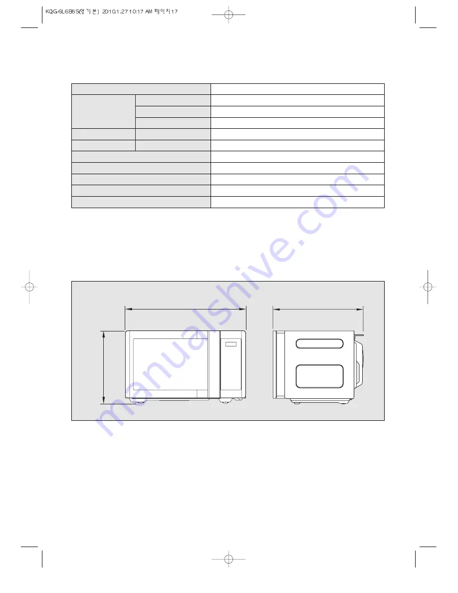 Daewoo KQG-6L6B5S Operating Instructions & Cook Book Download Page 18