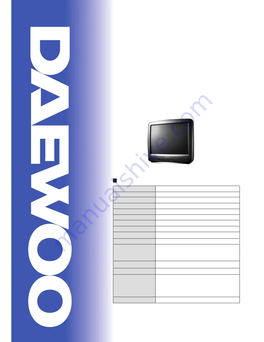 Daewoo KR14E5 Service Manual Download Page 1