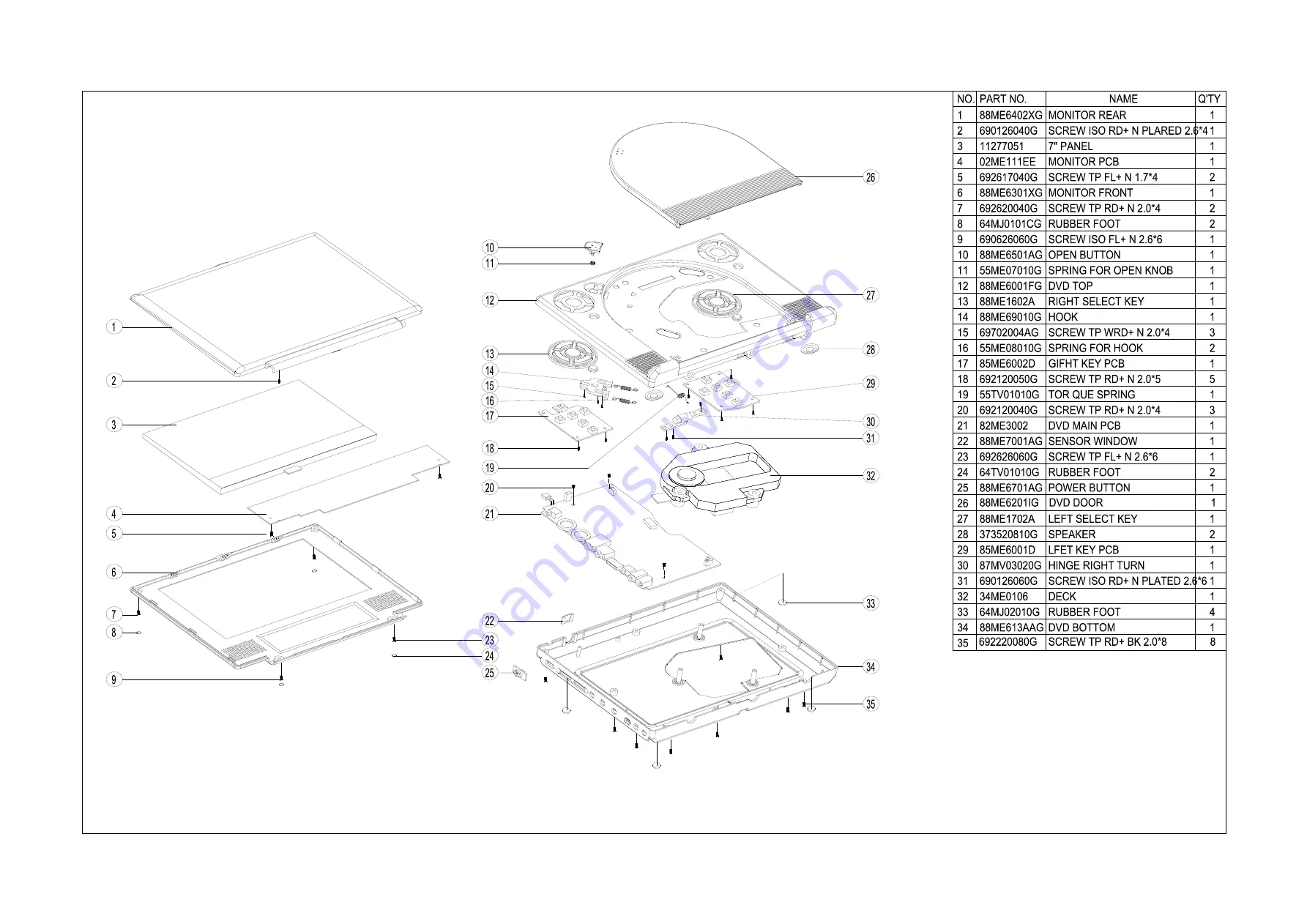 Daewoo OSDPC78001 Service Manual Download Page 33