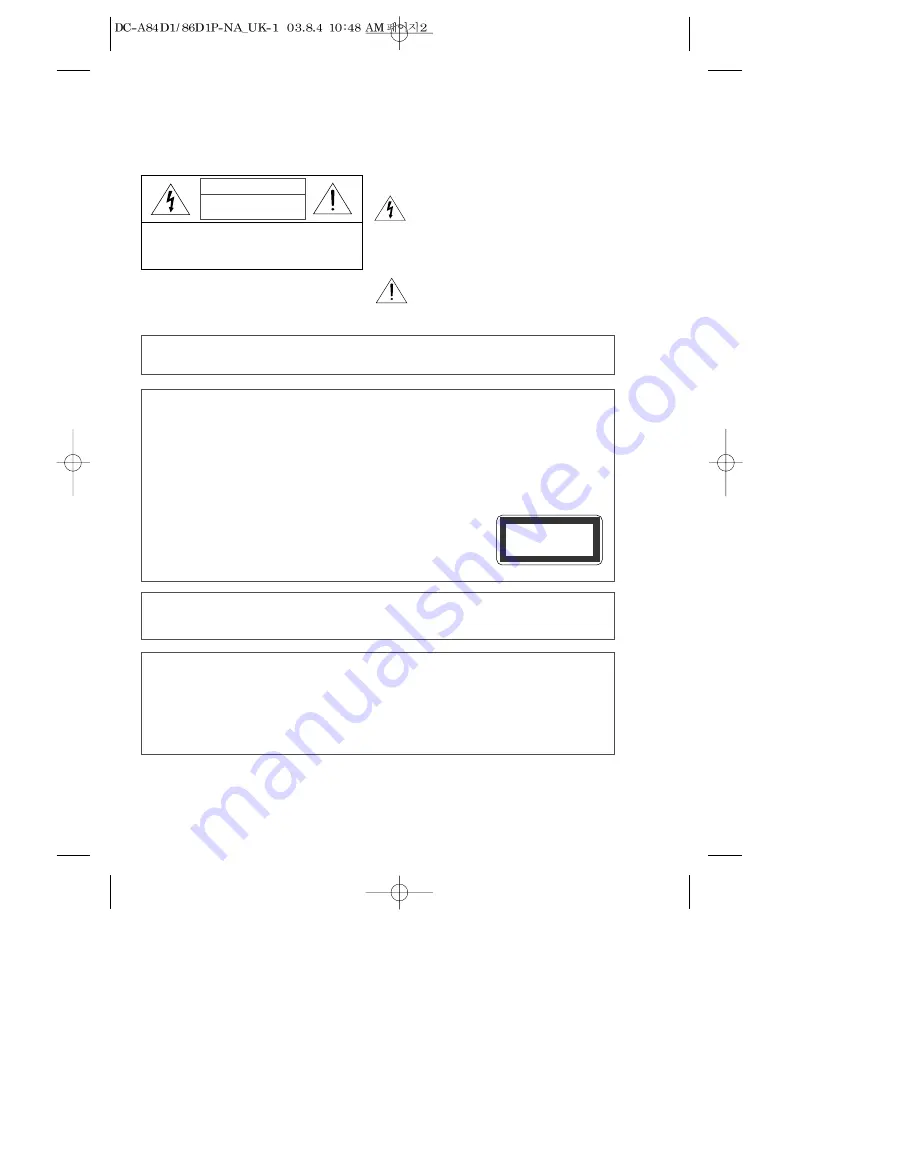 Daewoo SD-9500P Скачать руководство пользователя страница 3