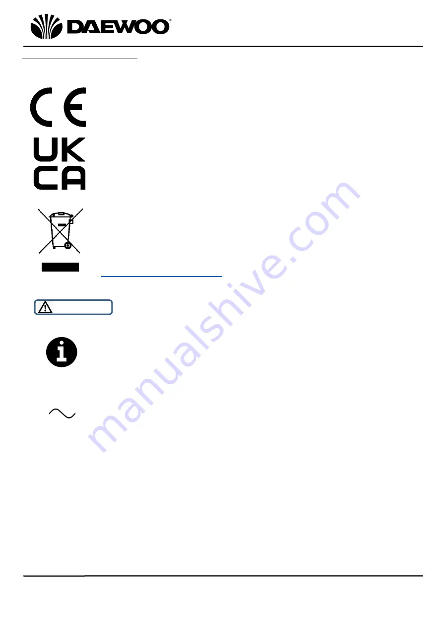 Daewoo SDA1363 User Manual Download Page 5