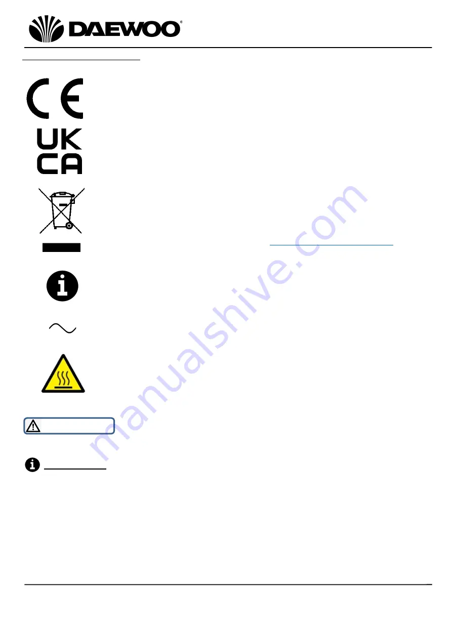 Daewoo SDA1364 User Manual Download Page 6