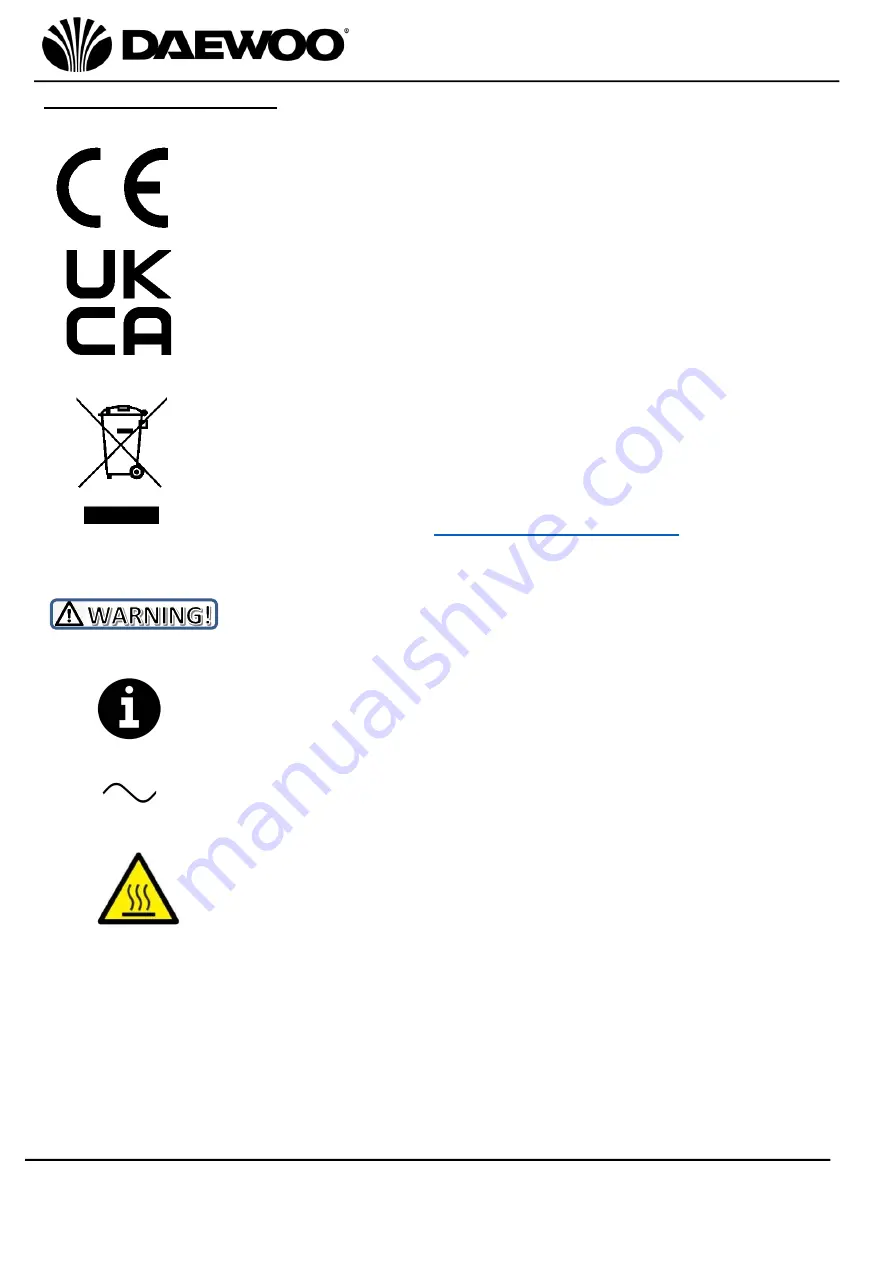 Daewoo SDA1774 User Manual Download Page 5