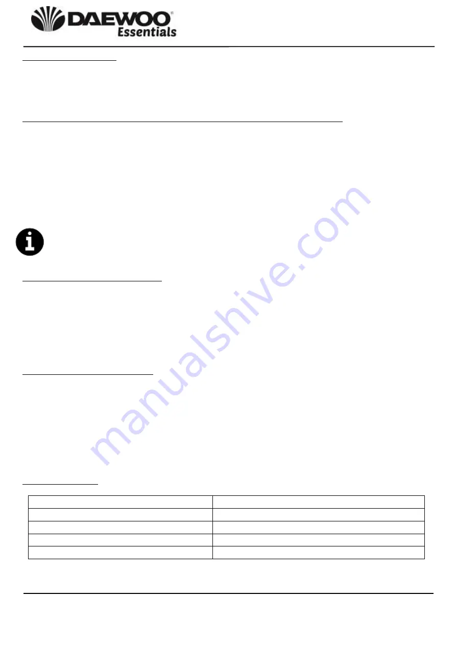 Daewoo SDA2452 User Manual Download Page 6