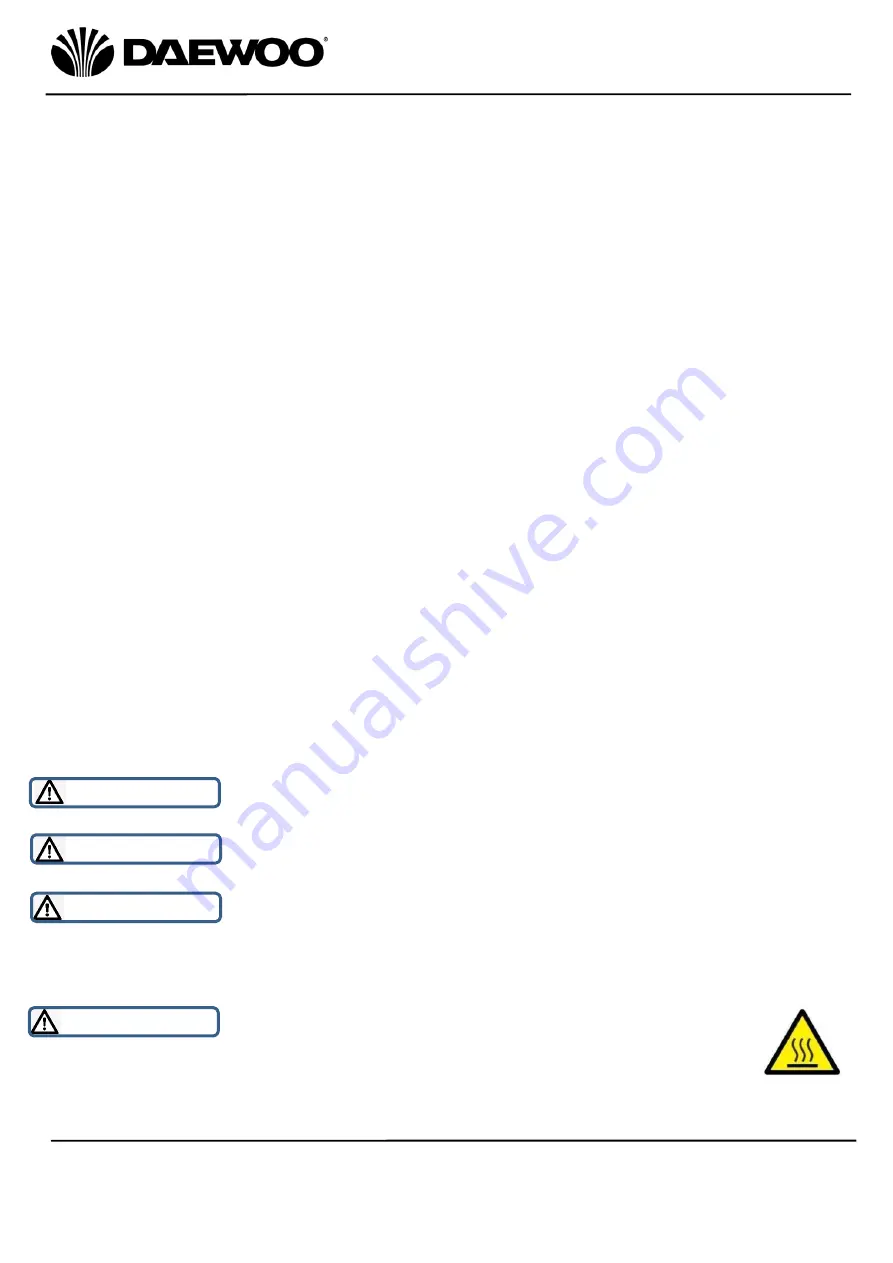 Daewoo SDA2518 User Manual Download Page 3