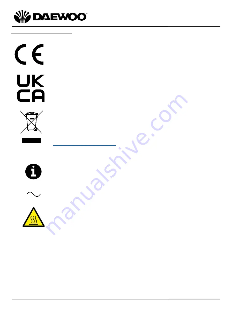 Daewoo sienna SDA2484 User Manual Download Page 5