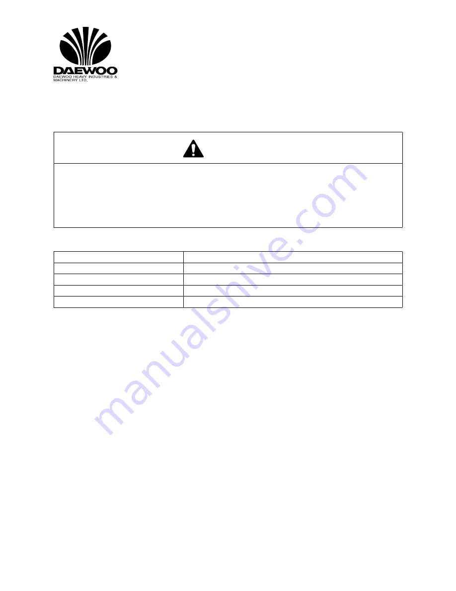 Daewoo Solar 340LC-V Shop Manual Download Page 307