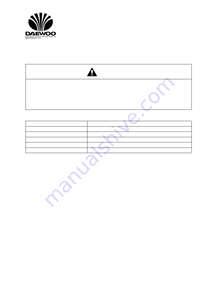 Daewoo Solar 340LC-V Shop Manual Download Page 501