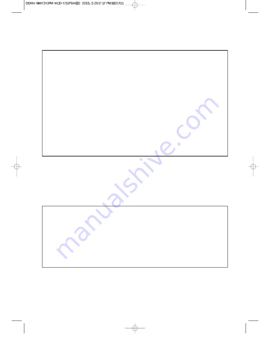 Daewoo WM1310PM Operating Instructions Manual Download Page 6