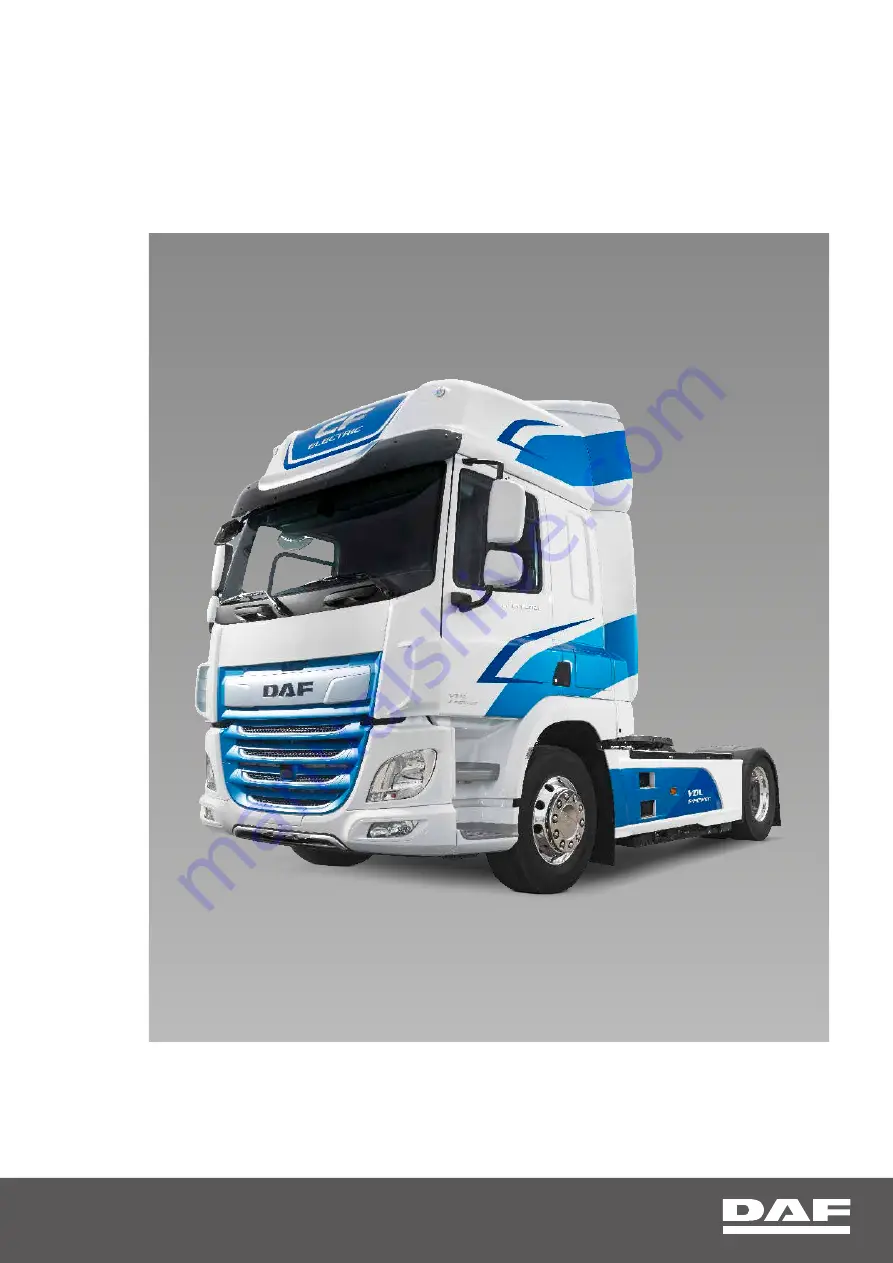 DAF CF ELECTRIC Emergency Response Manual Download Page 1