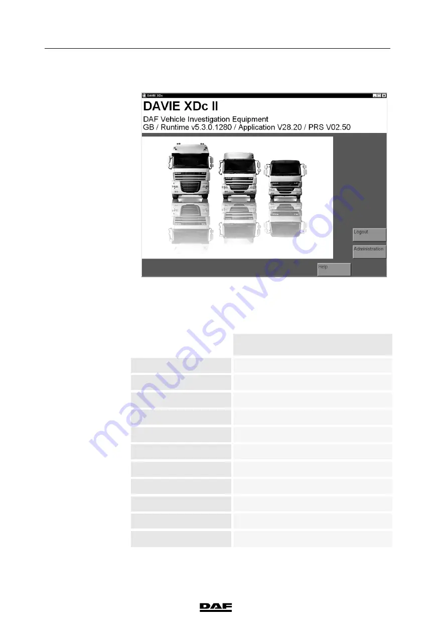 DAF DAVIE XDc II User Manual Download Page 84