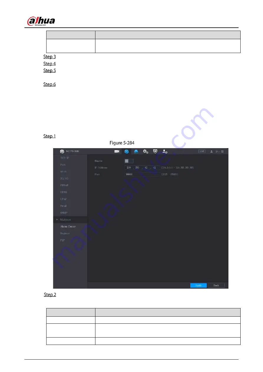 Dahua Technology D-XVR5108H-4KL-I3 User Manual Download Page 288