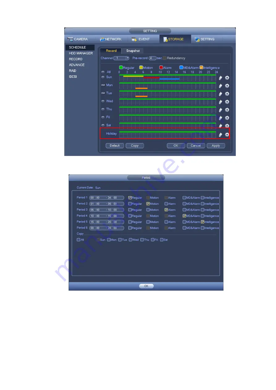 Dahua 6064 Series User Manual Download Page 62