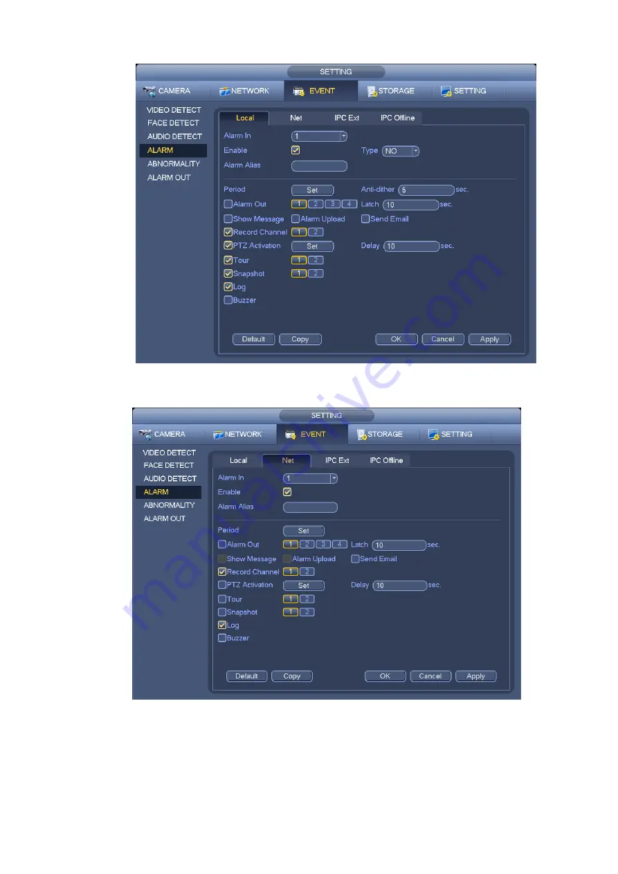 Dahua 6064 Series User Manual Download Page 94