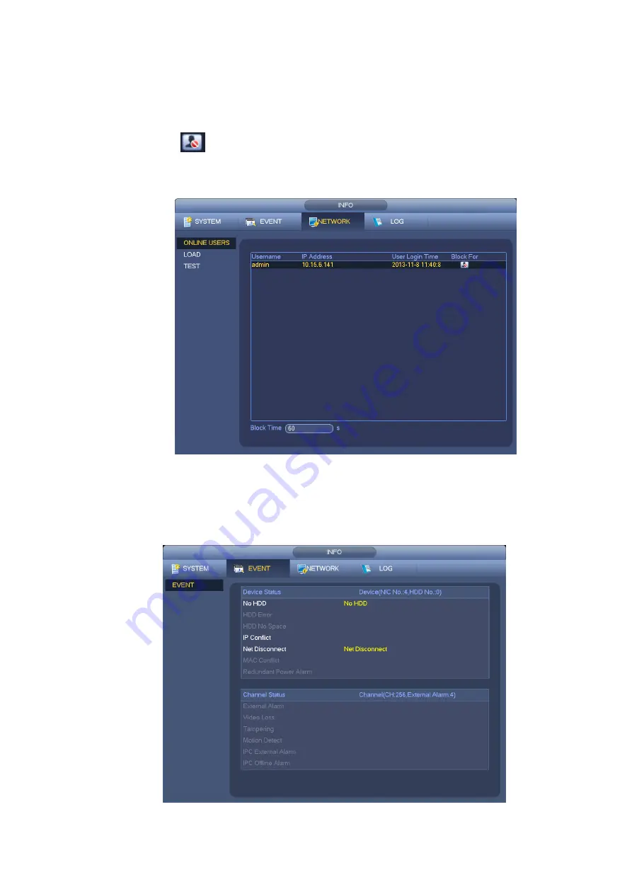 Dahua 6064 Series User Manual Download Page 128