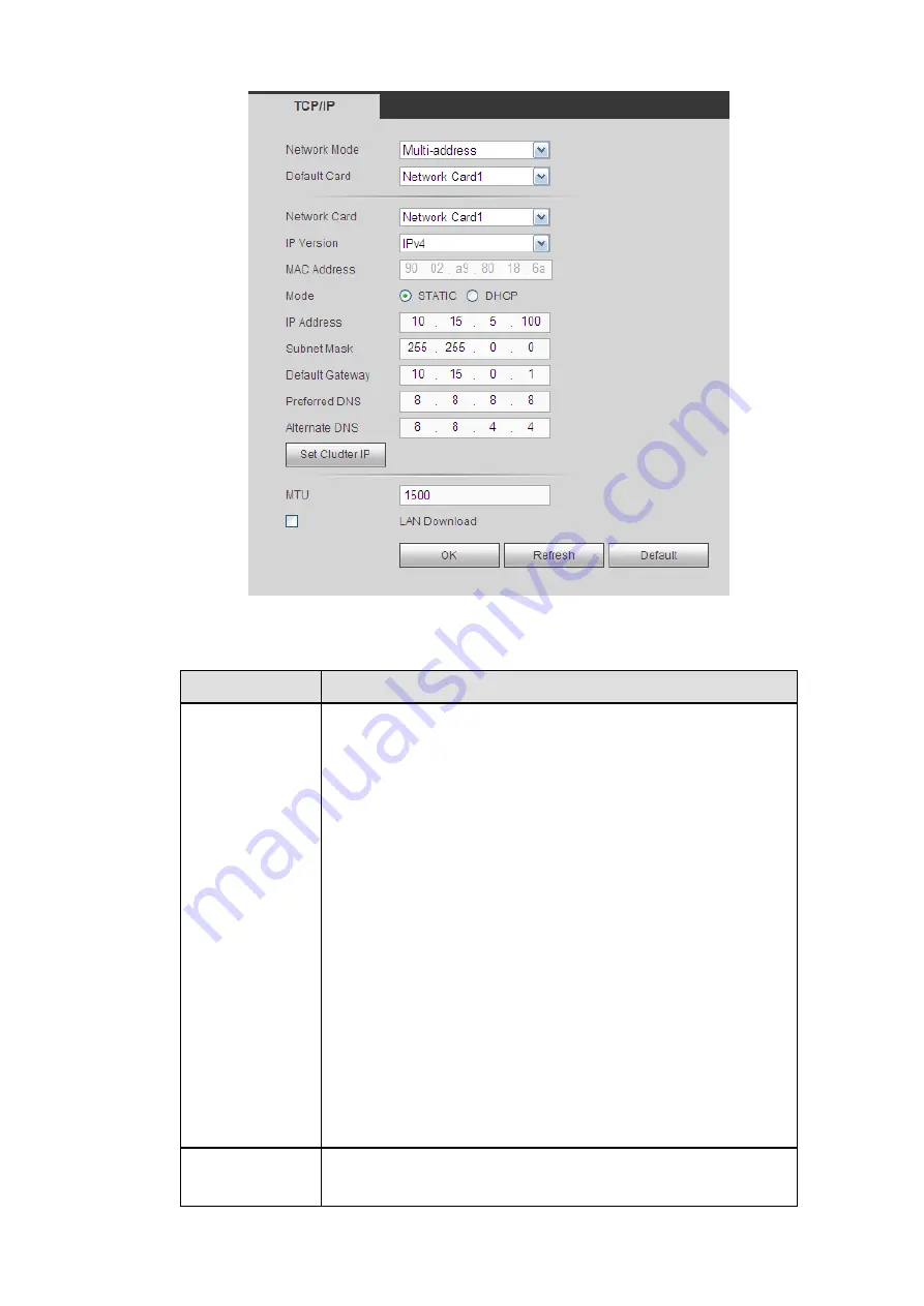 Dahua 6064 Series User Manual Download Page 156