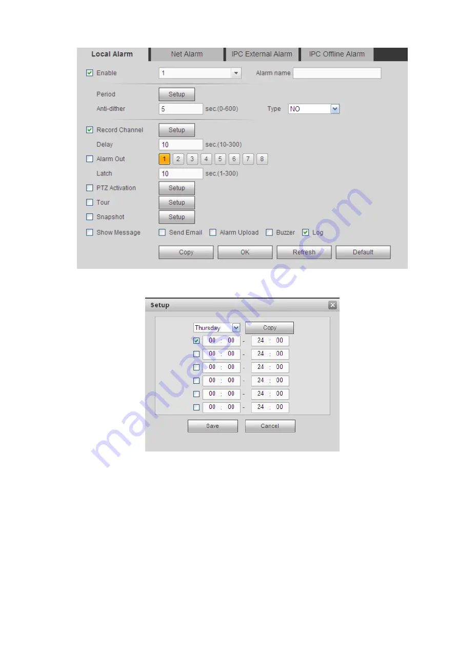 Dahua 6064 Series User Manual Download Page 179