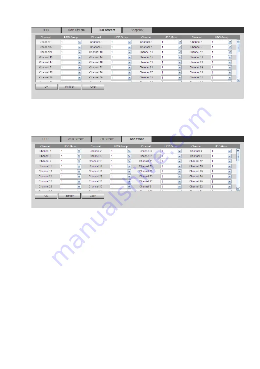 Dahua 6064 Series User Manual Download Page 190