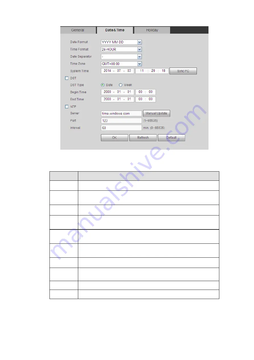 Dahua 6064 Series User Manual Download Page 195