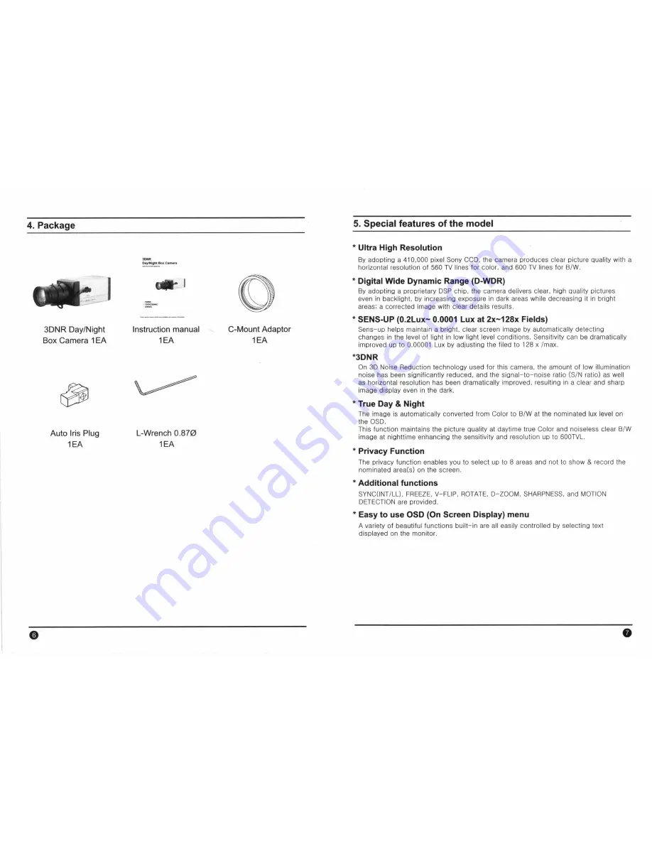 Dahua CPC4060LP Instruction Manual Download Page 4