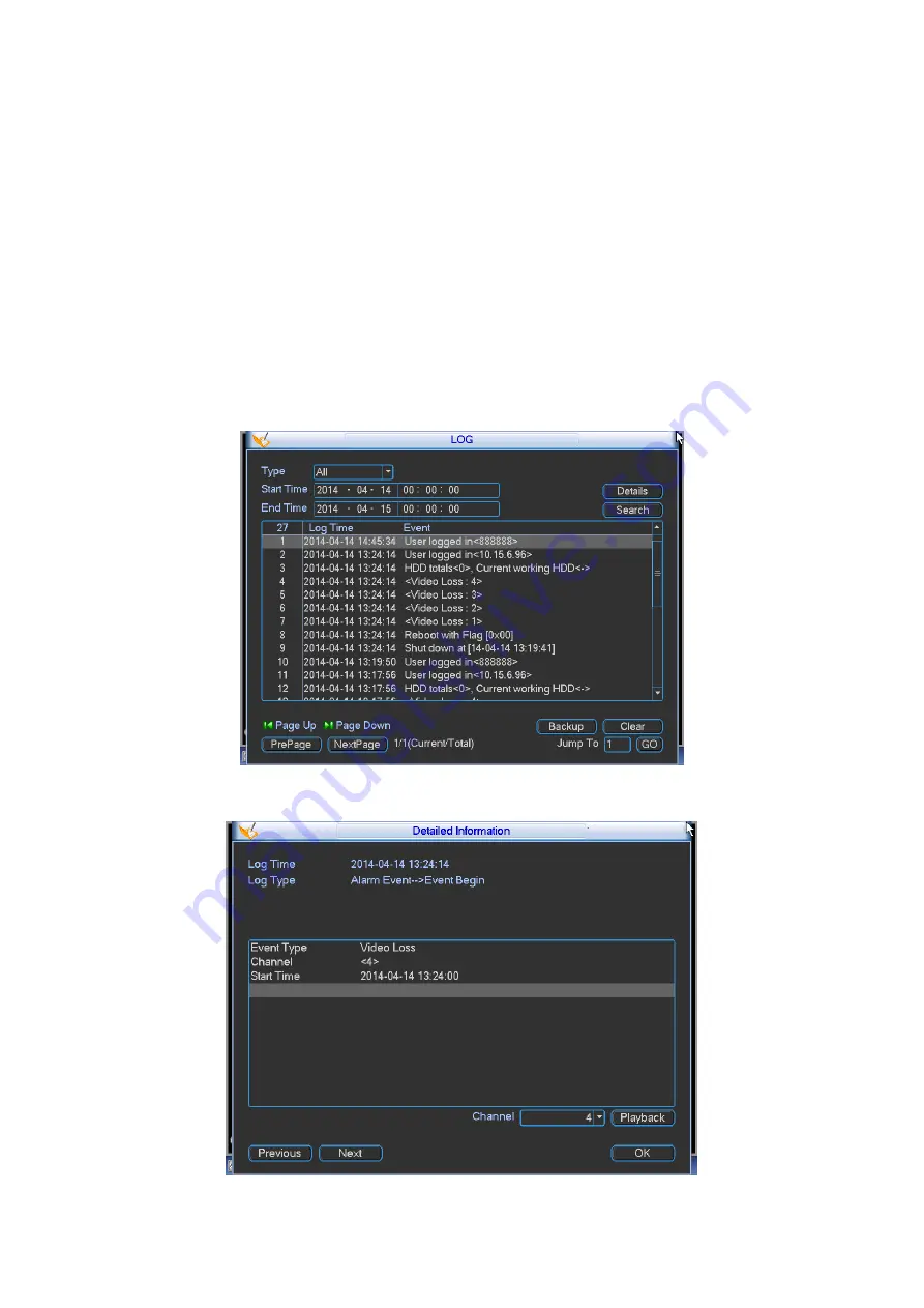 Dahua DH-DVR0404ME-HE User Manual Download Page 42