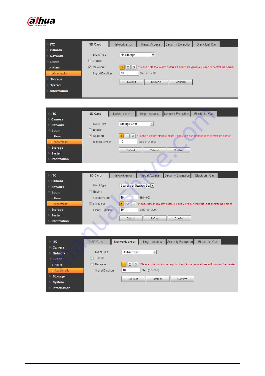 Dahua DHI-ITC237-PW6M-LZF1050 User Manual Download Page 72