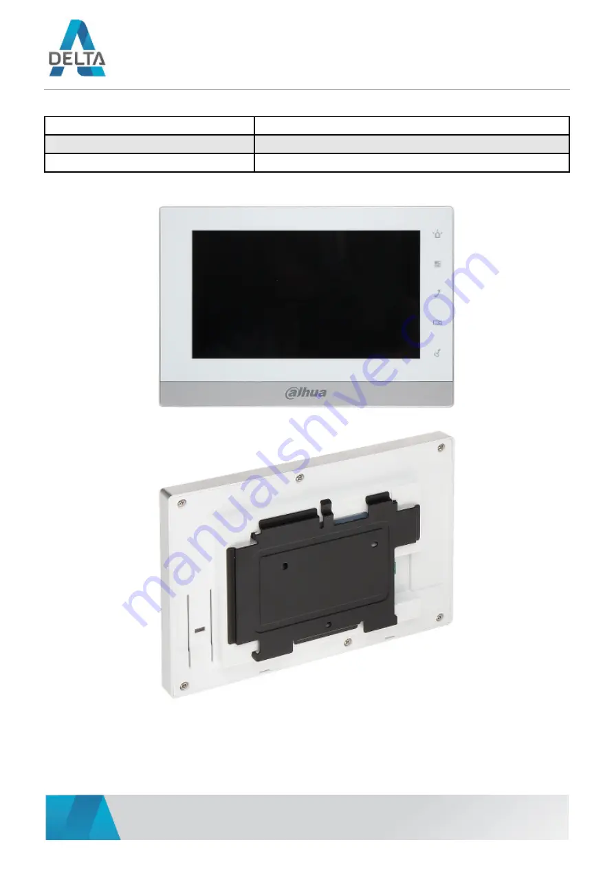 Dahua DHI-VTH1550CH User Manual Download Page 3