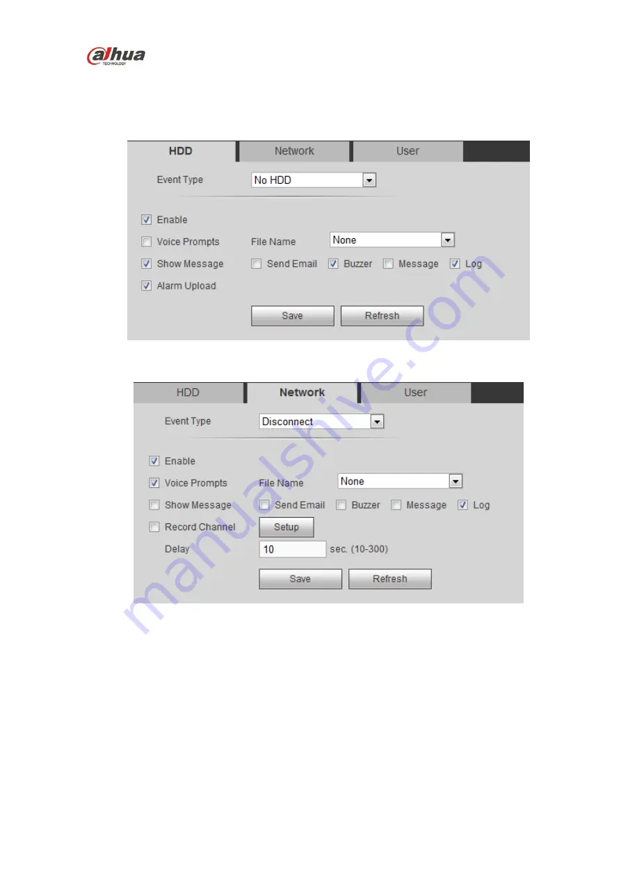 Dahua HCVR21**HS-S2 Series User Manual Download Page 287