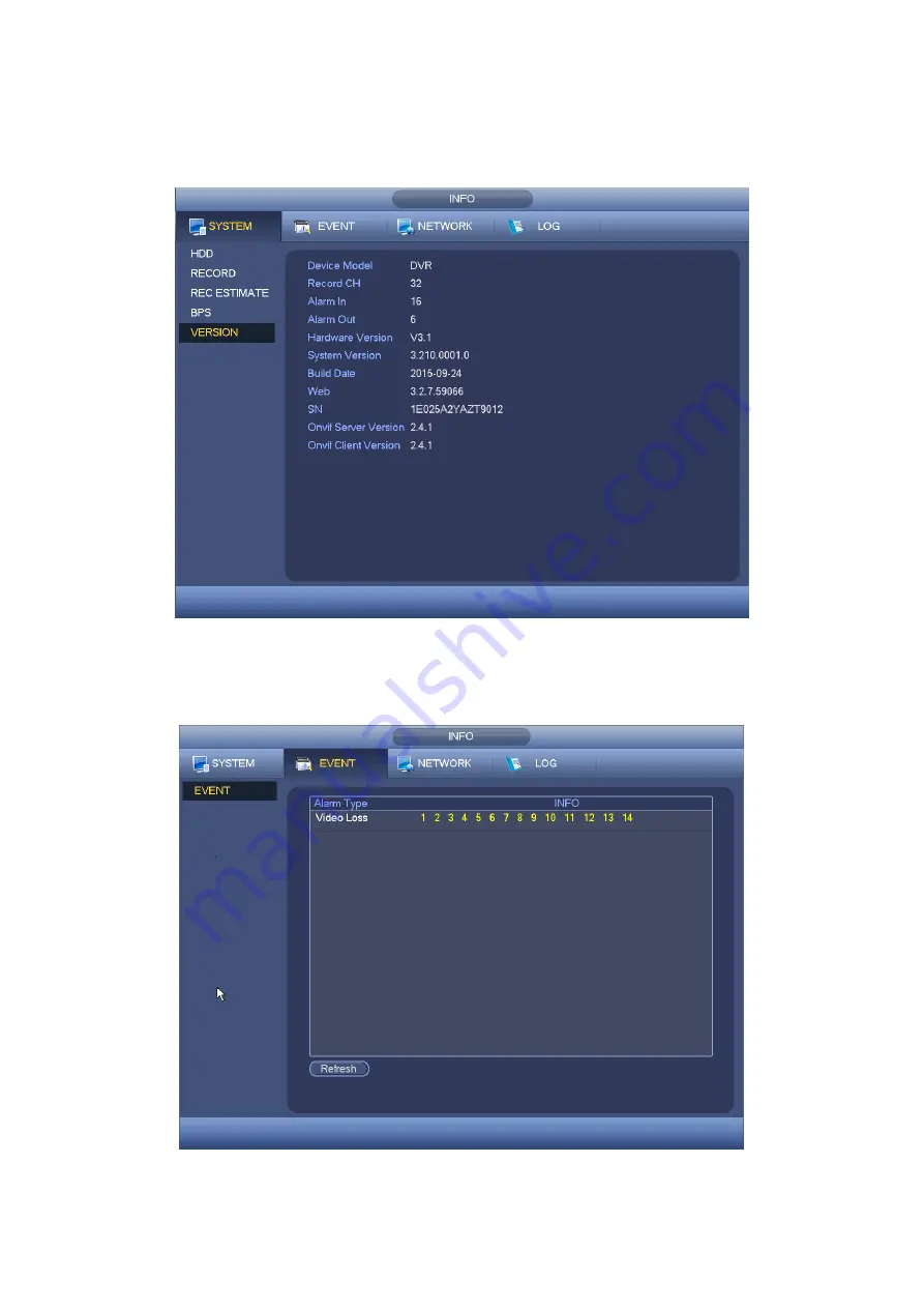 Dahua HCVR2108C-S2 Series User Manual Download Page 278