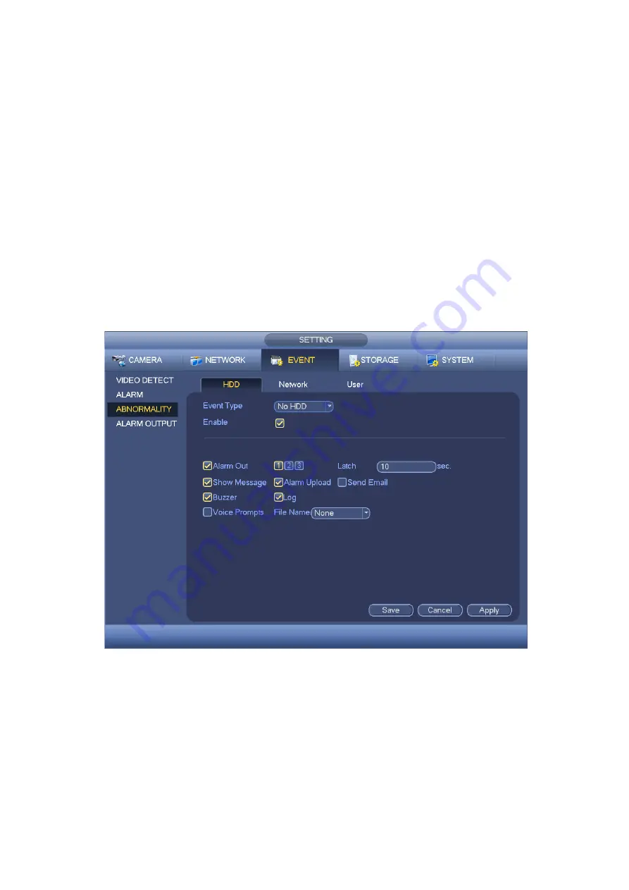 Dahua HCVR2108C-S2 Series User Manual Download Page 343