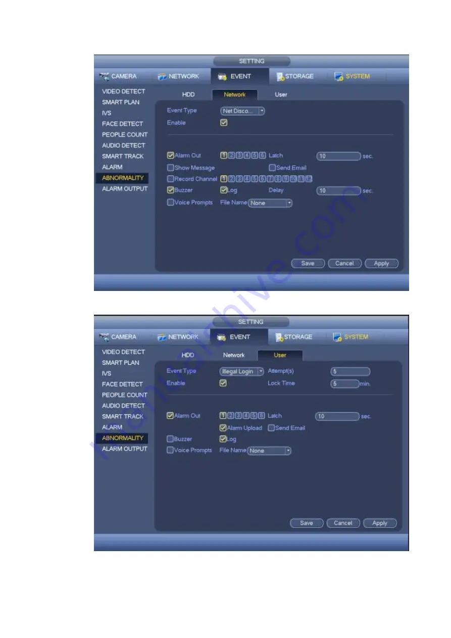 Dahua HCVR82**A-S3 Series User Manual Download Page 191