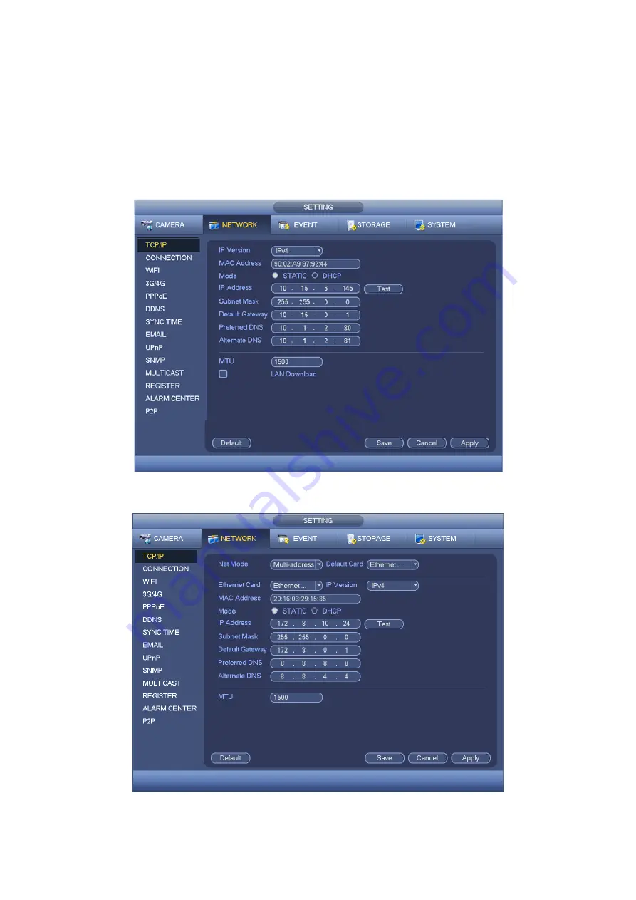 Dahua HCVR8204A-S3 User Manual Download Page 153