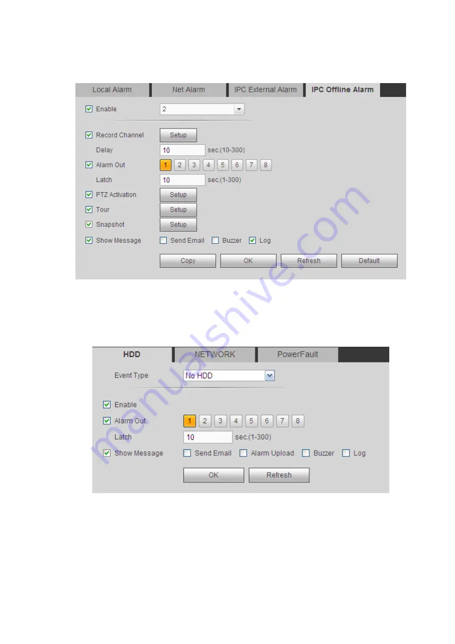 Dahua NVR6032K User Manual Download Page 173