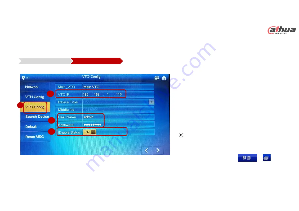 Dahua VTH1550CH Connection Manual Download Page 9