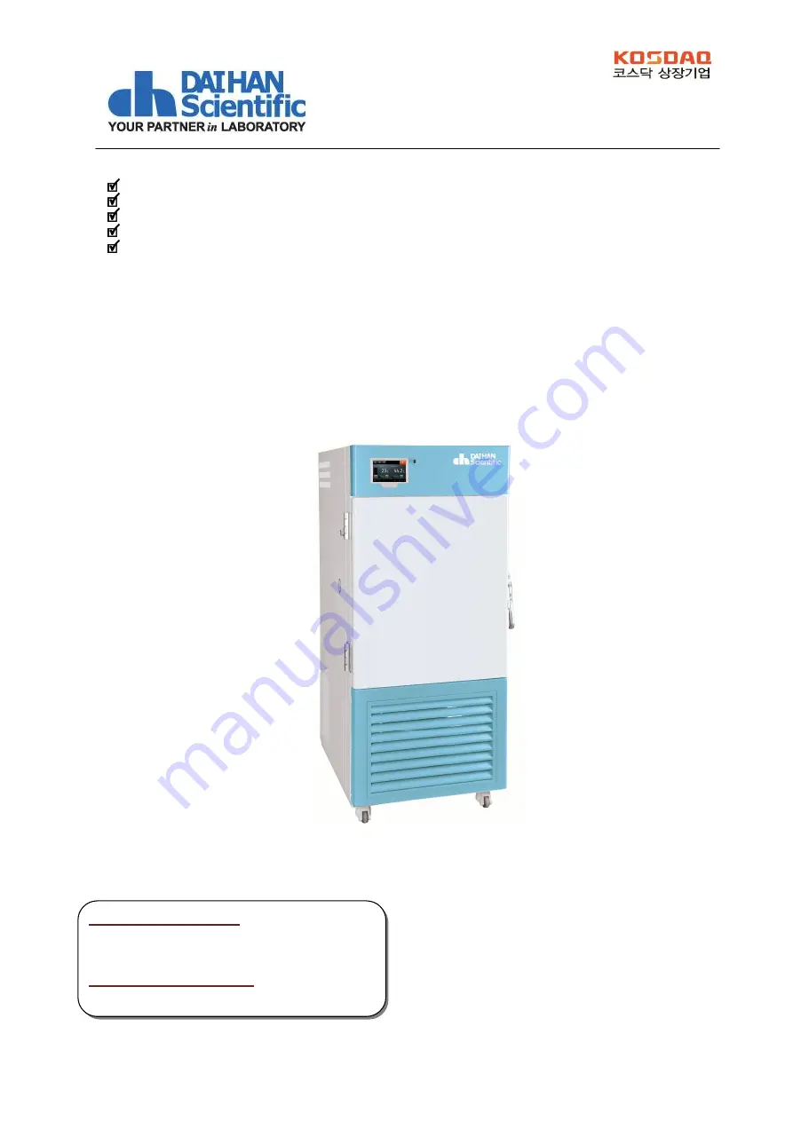 Daihan Scientific ThermoStable STH-E155 User Manual Download Page 41