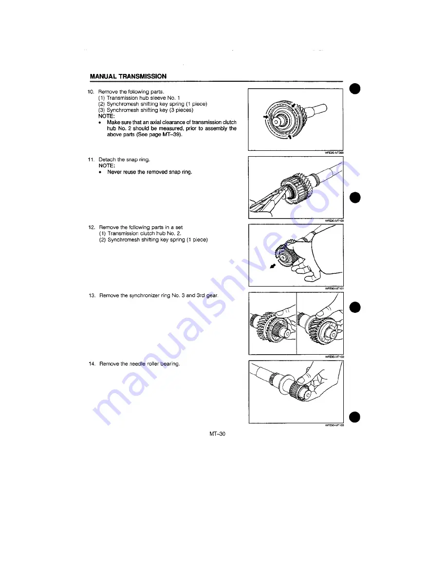 Daihatsu F300 Service Manual Download Page 111