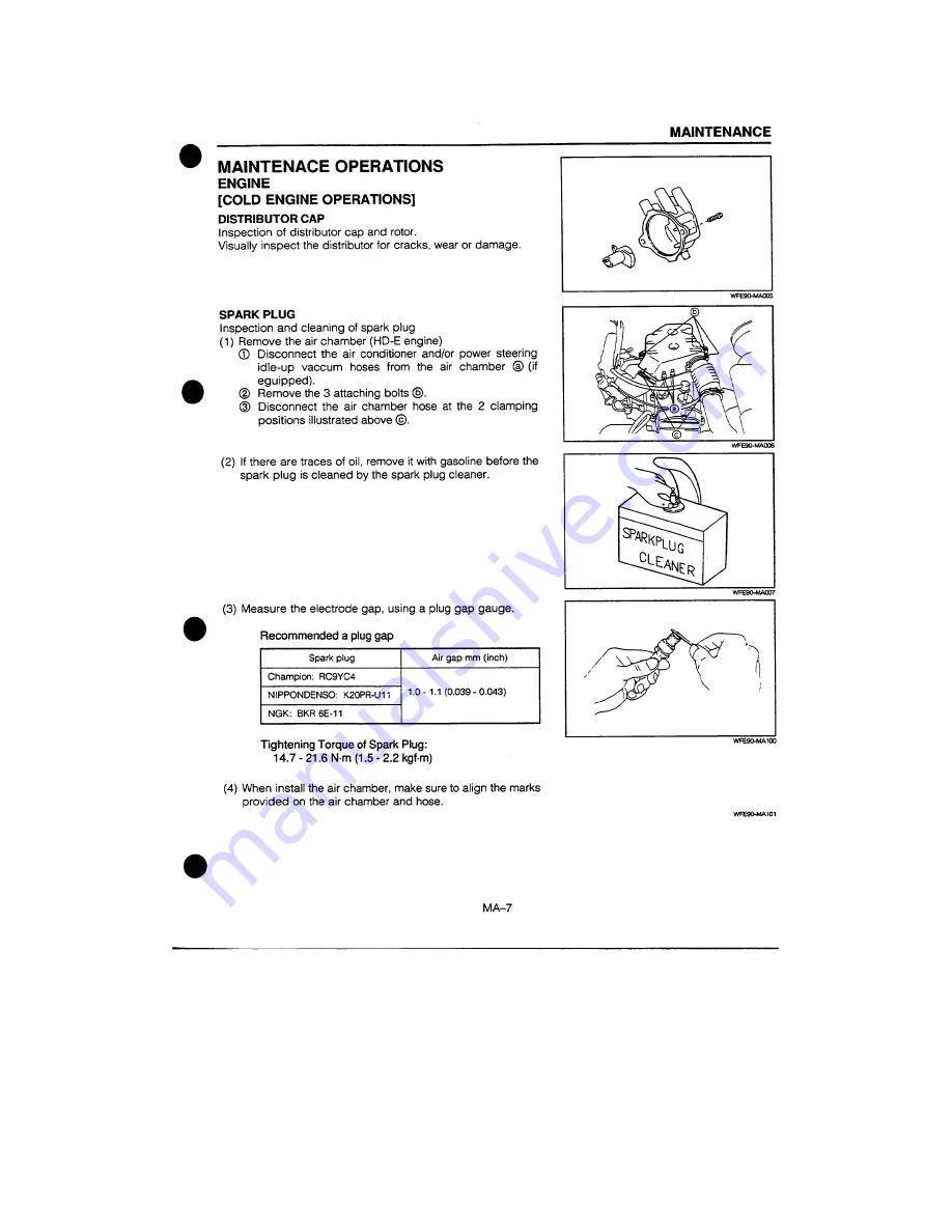 Daihatsu F300 Service Manual Download Page 1122