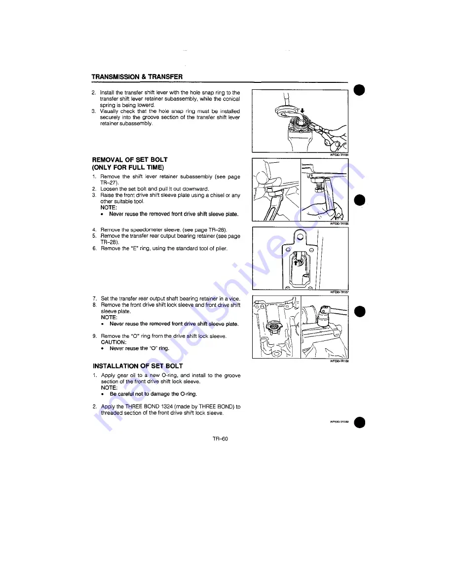 Daihatsu F300 Service Manual Download Page 249